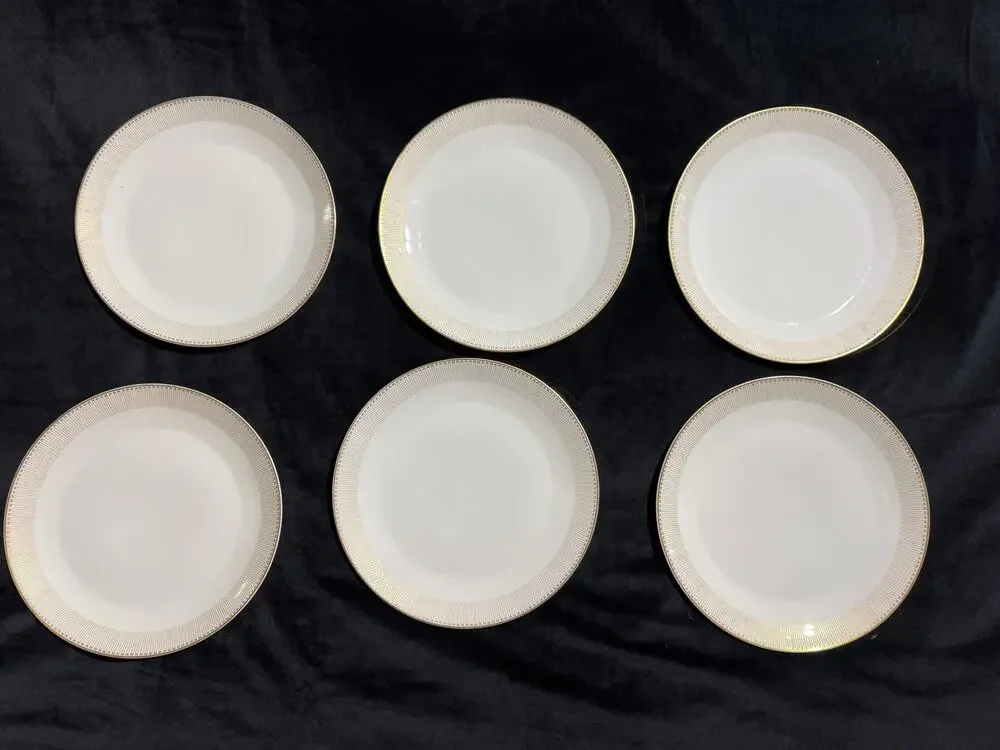 Arzberg Set of 6 Gold trim Dinner Plates